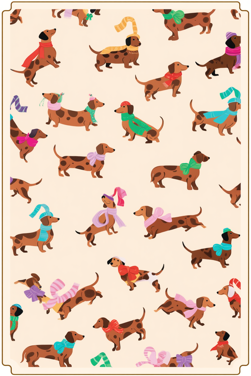 Four-Legged Joy Minimalist Dogs Print