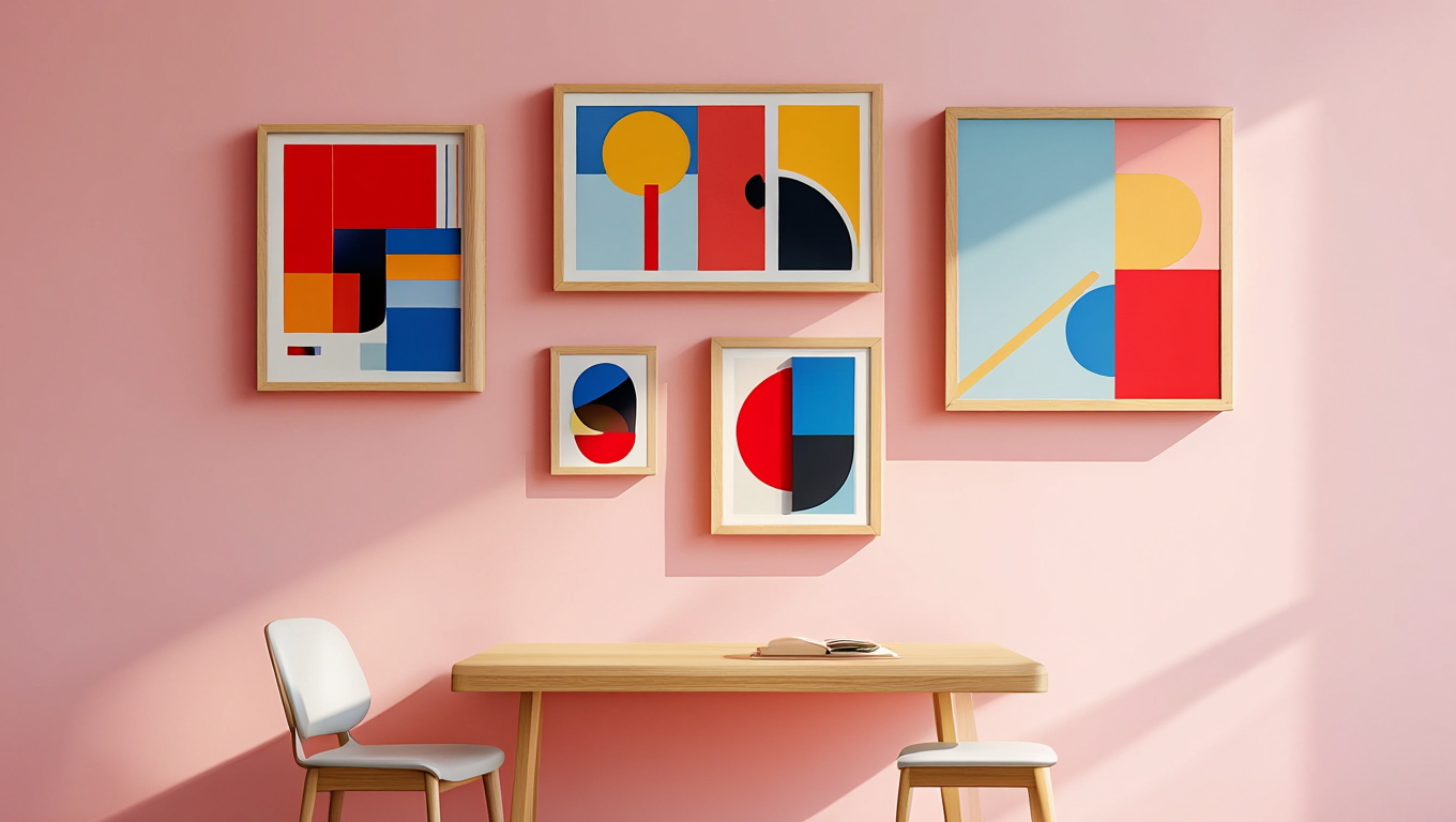 Bauhaus Balance – Set of 4 Art Prints