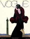 Vogue 12. oktober 1929 – Vintage modeillustration plakat