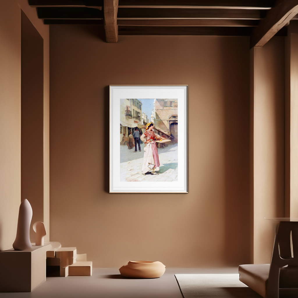 Venetian Saleswoman by Giuseppe Barison