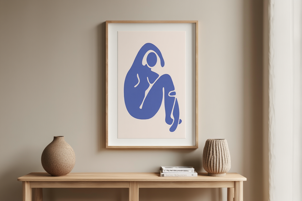 Matisse Inspired Contemporary Woman Figure No2 Poster – Modern Minimalist Wall Art