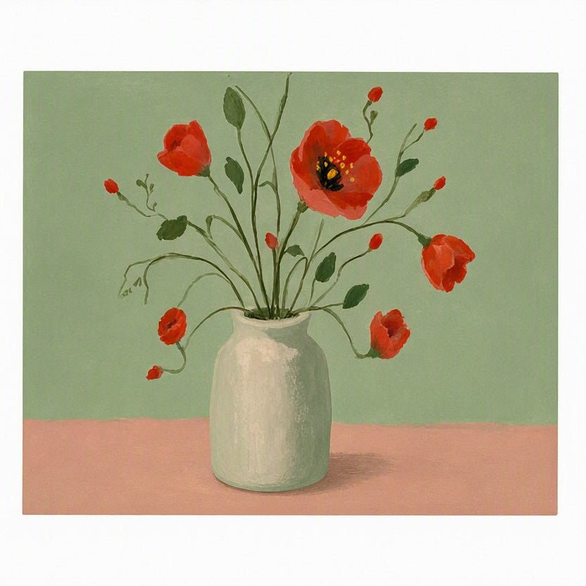 Canvas Print Watercolor Florals II | Contemporary Floral
