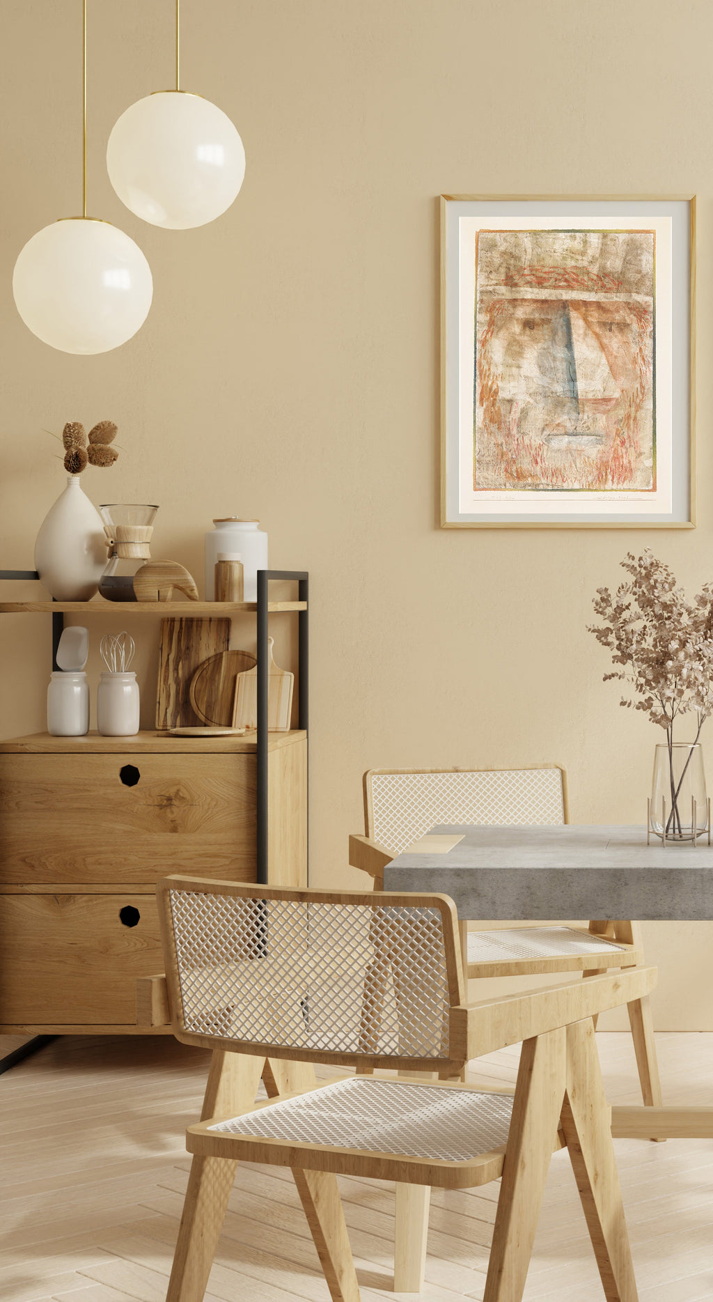 Paul Klee - Rotbärtiger Kopf