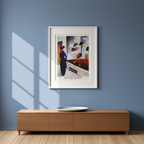 Hutladen III by August Macke – Expressionist Art Print