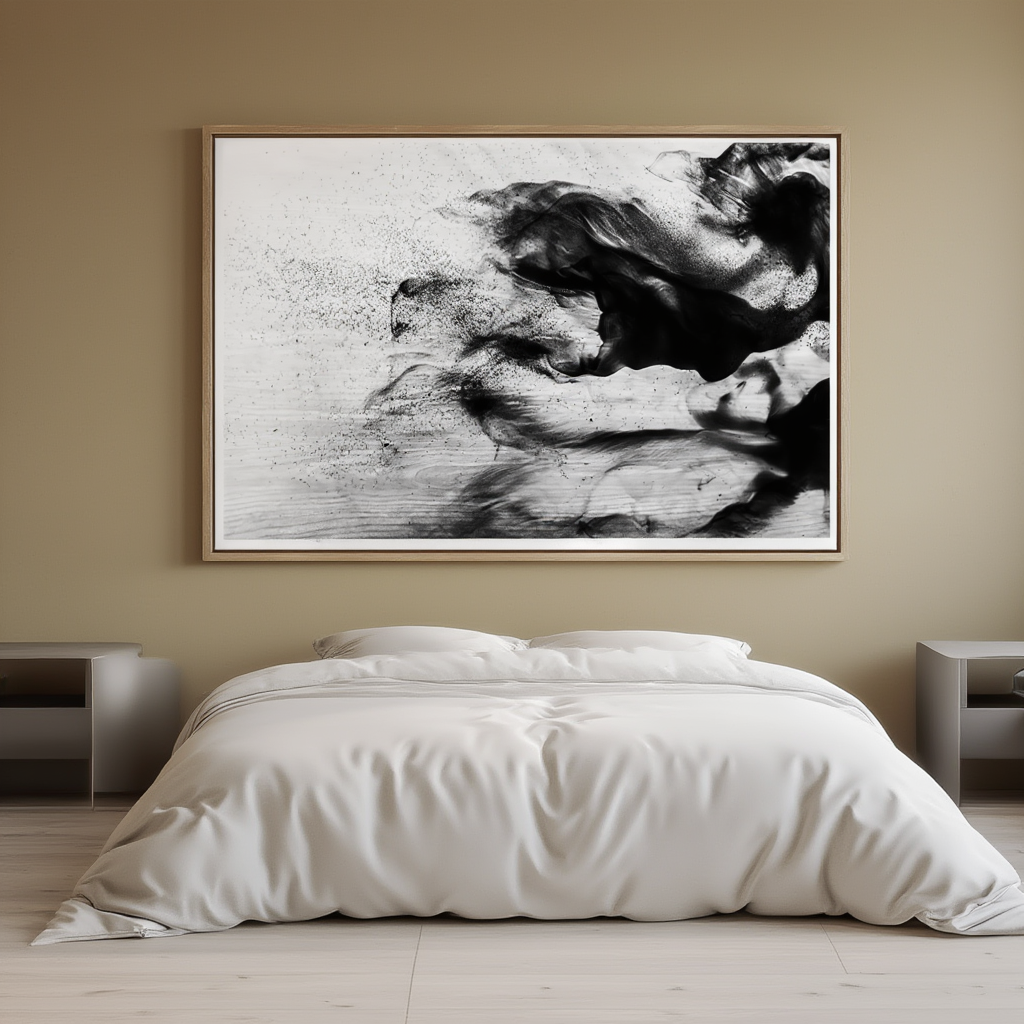 Abstract Sand Poster – Modern Minimalist Art Print