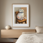 The Cat Who Disapproved – Humorous Wall Art Print