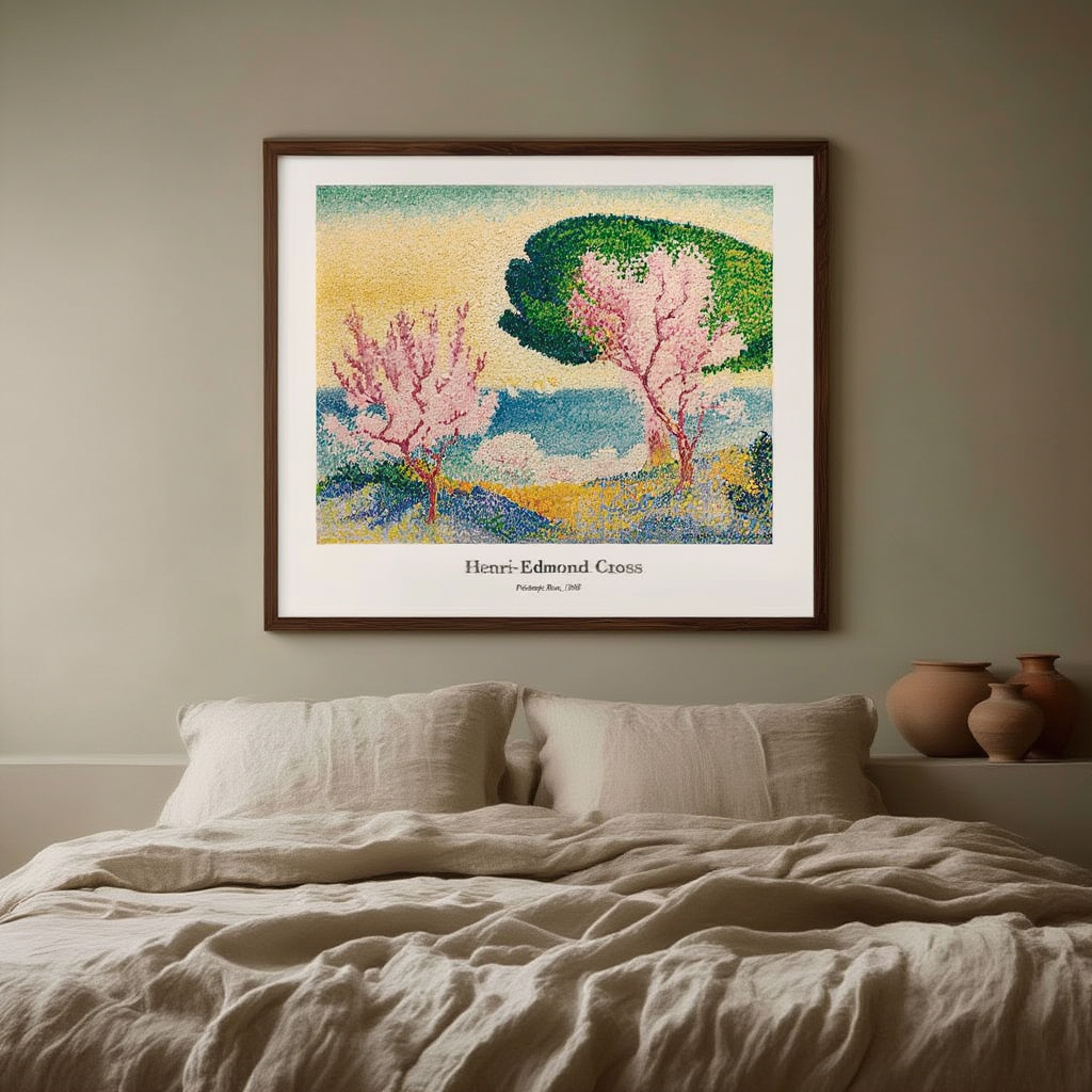 Henri-Edmond Cross - Printemps Rose Affiche | HakyArts