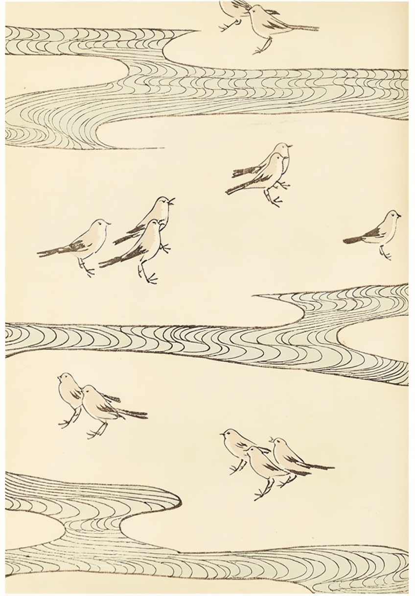 Extract from Bijutsukai (Design Magazine), 1902 – Vintage Japanese Art Print