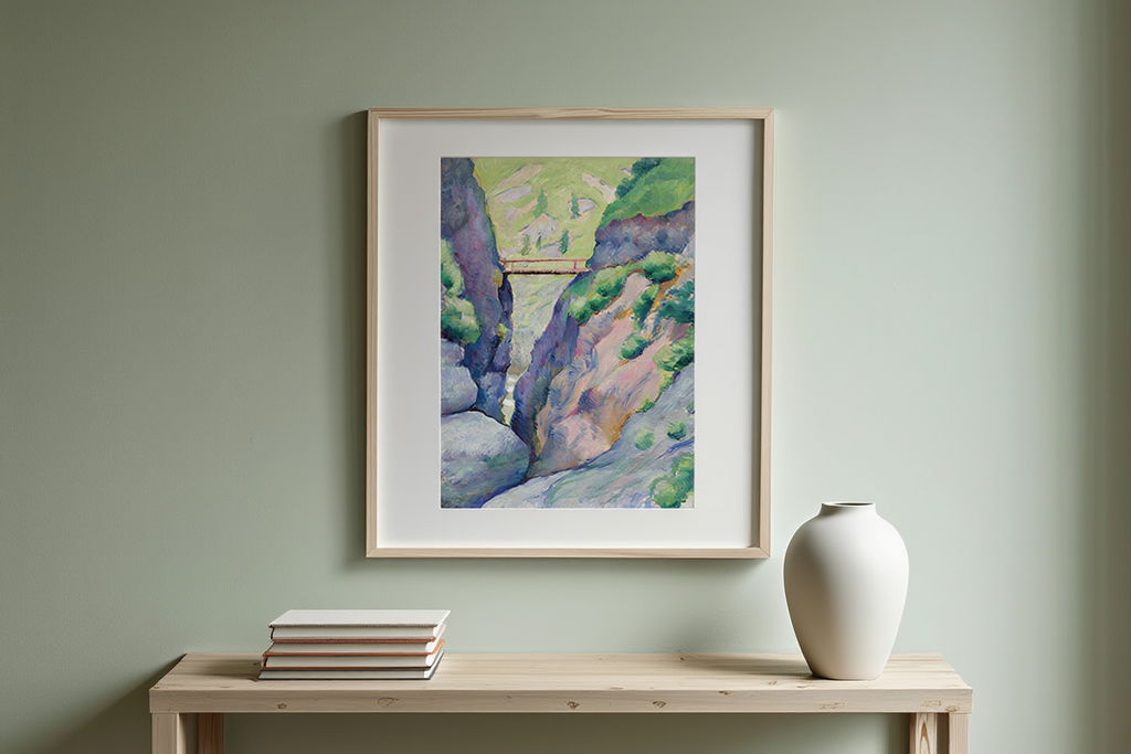 August Macke - Schlucht in Tegernsee