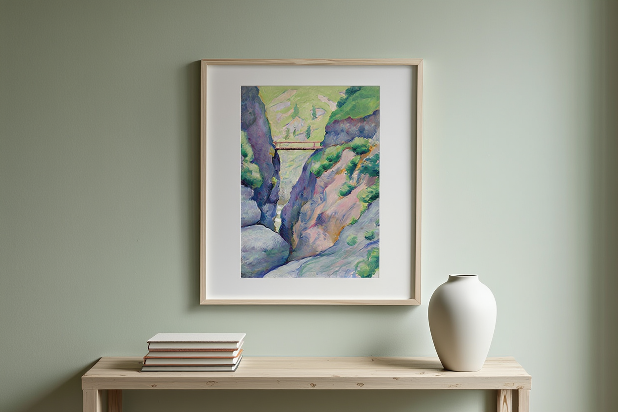 August Macke - Schlucht in Tegernsee