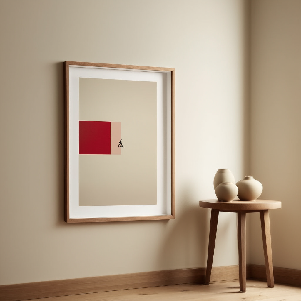 After Work – Perspective Minimalist Art Print for Modern Interiors