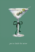 Just a Little Bit Wiser — Cocktail Drink Wall Art Print