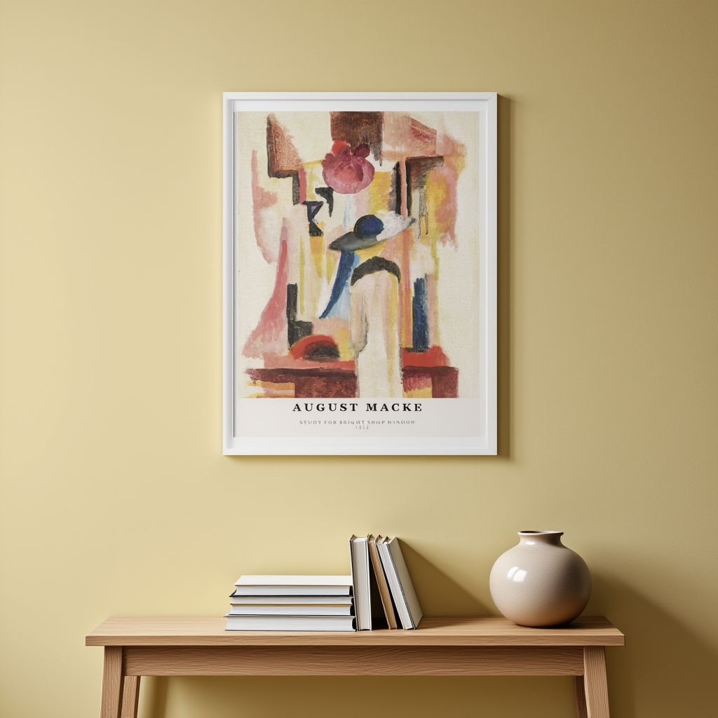 August Macke - Study for Bright Shop Window Poster