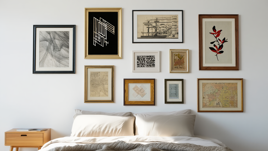 Eclectic Maximalist Gallery Wall – Bedroom Set of 10