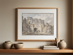 Christ Church Gate by J.M.W. Turner – Landscape Art Print
