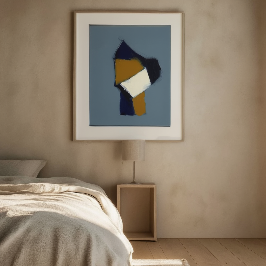 Angular Harmony – Geometric Abstract Art Print