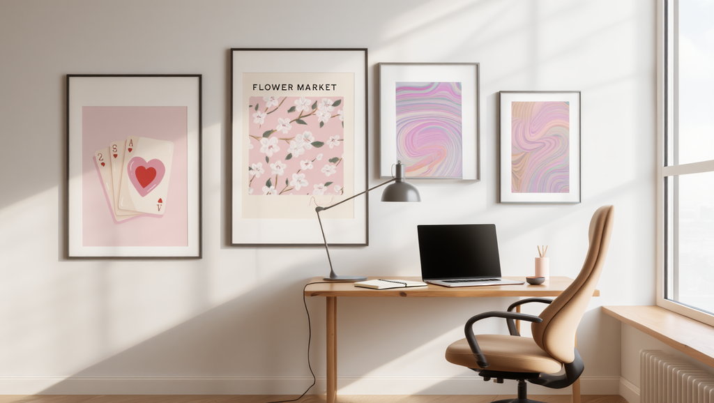 Dopamine Delights: 4 Joyful Wall Art Prints