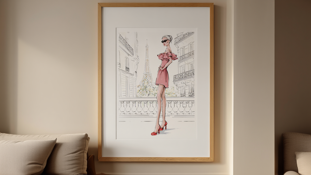 Glamour in Paris Poster