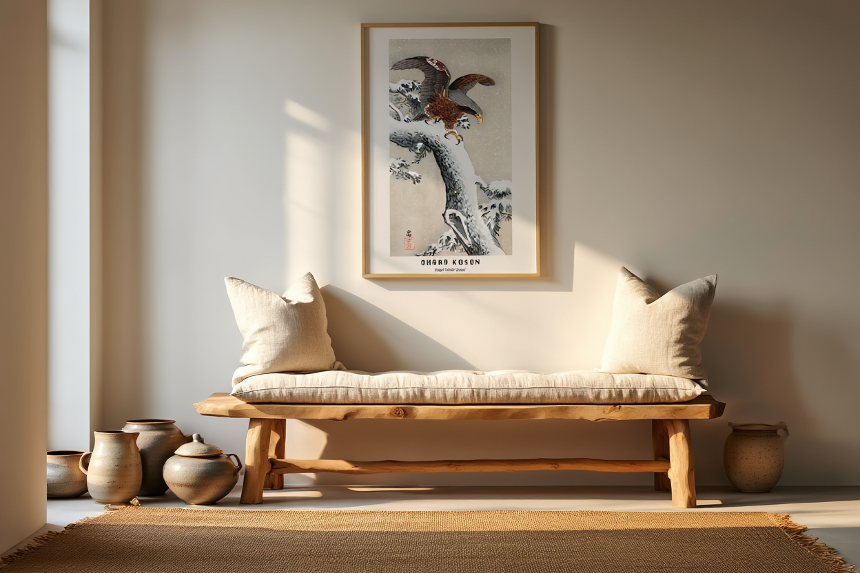 Ohara Koson - Eagle Under Snow Poster