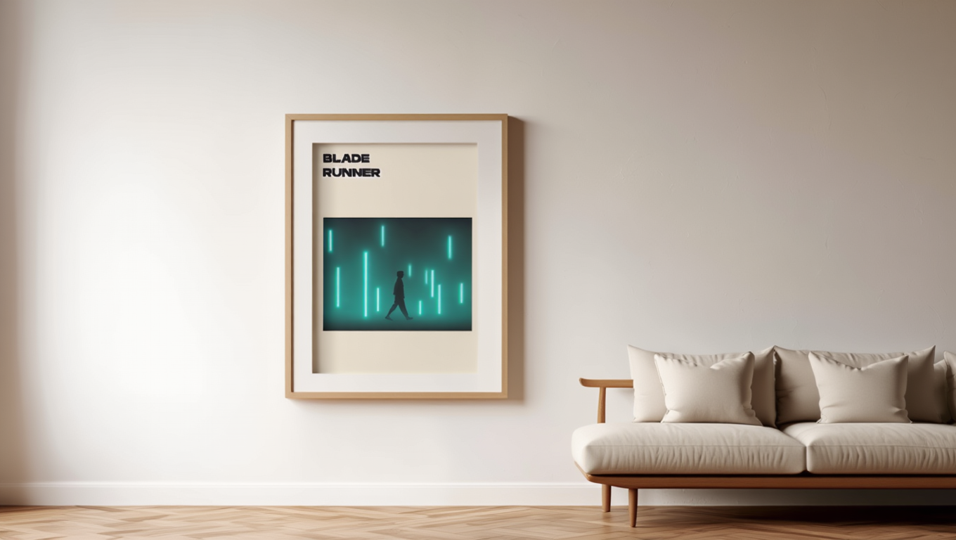 Blade Runner Poster – Futuristic Sci-Fi Movie Wall Art