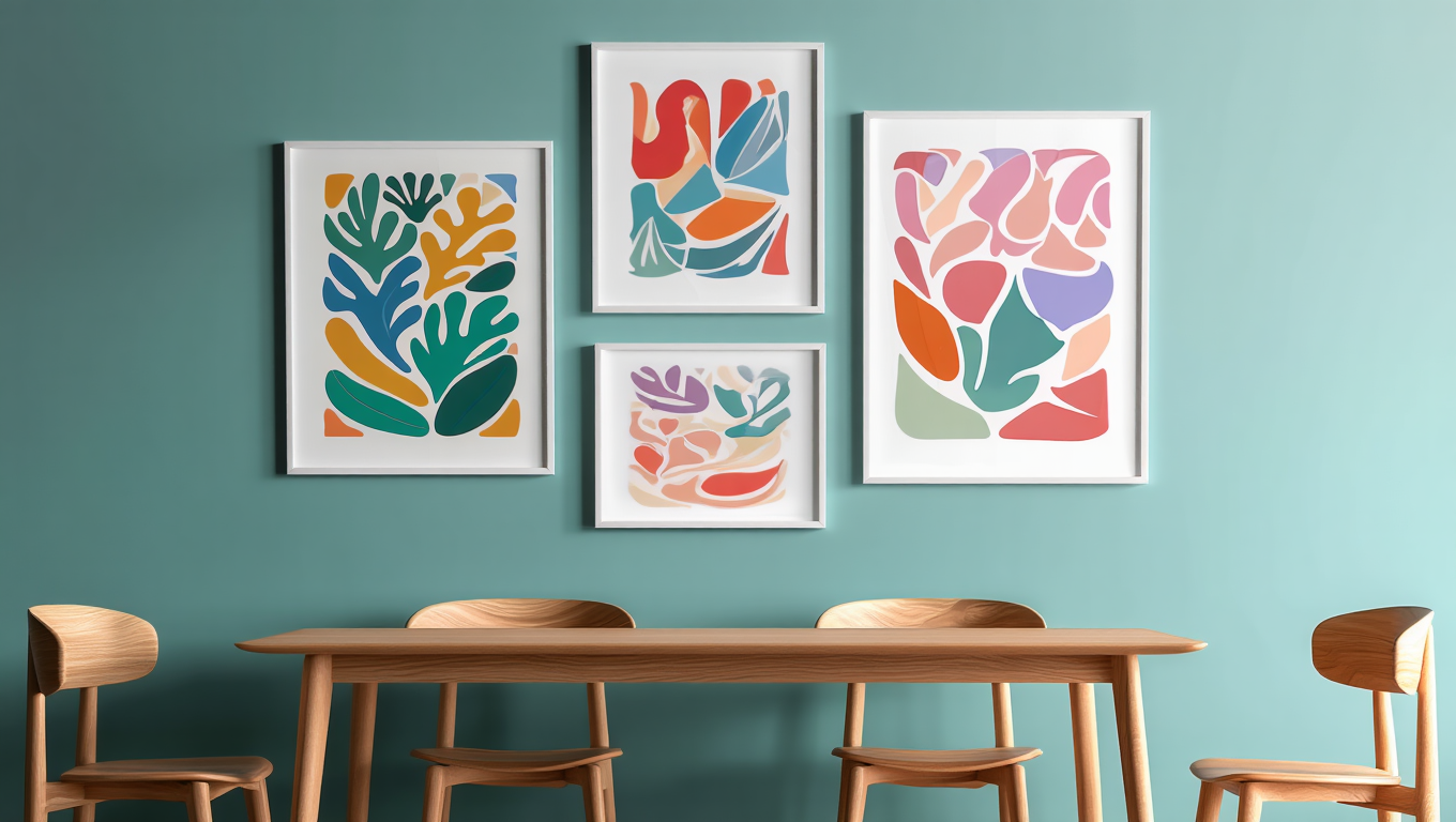 Matisse Artistic – Bedroom Set of 4 Prints