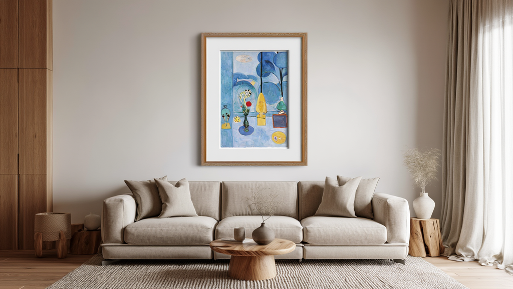 Henri Matisse – La Glace sans Tain (The Blue Window) Poster | Modern Art Print for Home Decor