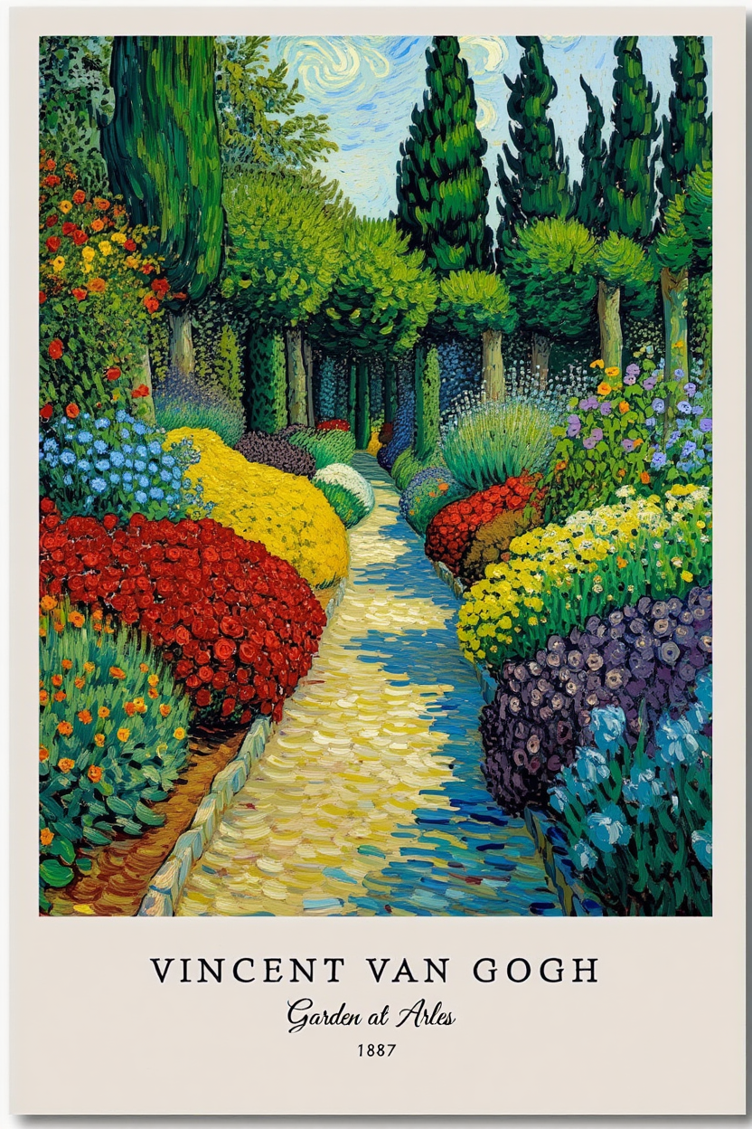 Vincent Van Gogh 4-Piece Wall Art – Classic Gallery Prints