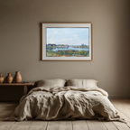 Saint-Mammès le matin – Alfred Sisley Poster | Impressionist Morning Landscape Art Print - Hakyarts