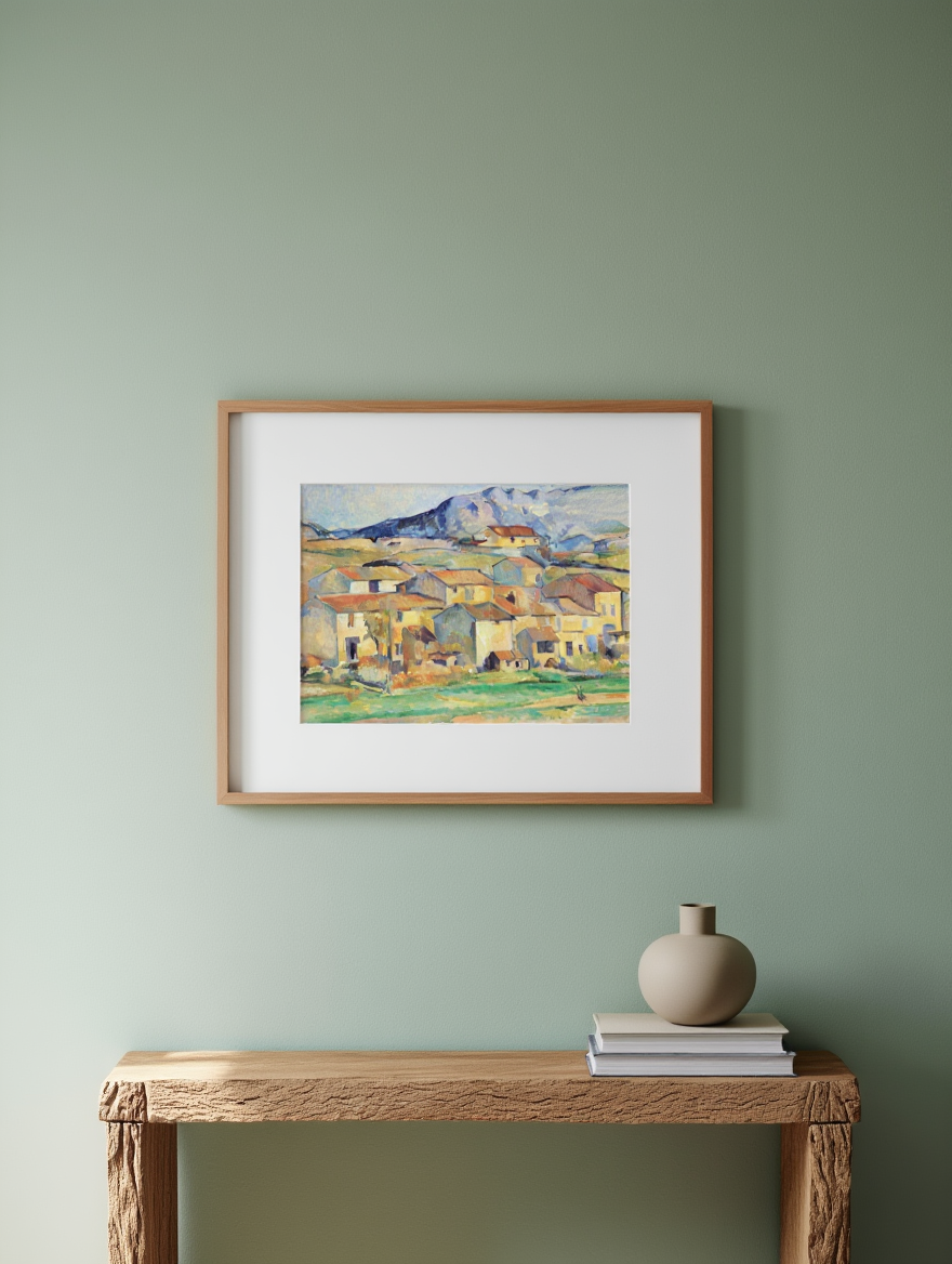 Paul Cézanne -  Hameau à Payennet près de Gardanne