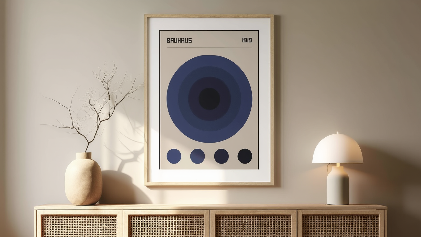 Bauhaus 1919 Print – Iconic Modernist Art Poster