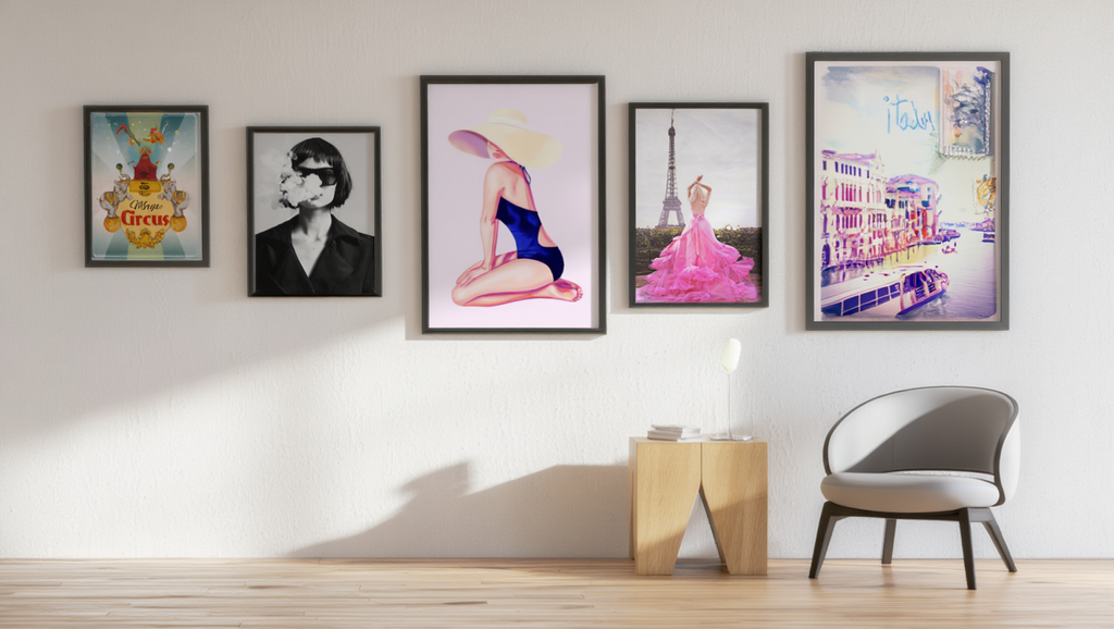 Retro Chic – 5-Piece Mid-Century Wall Art Set