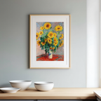 Bouquet of Sunflowers – Claude Monet Poster | Impressionist Nature Art Print