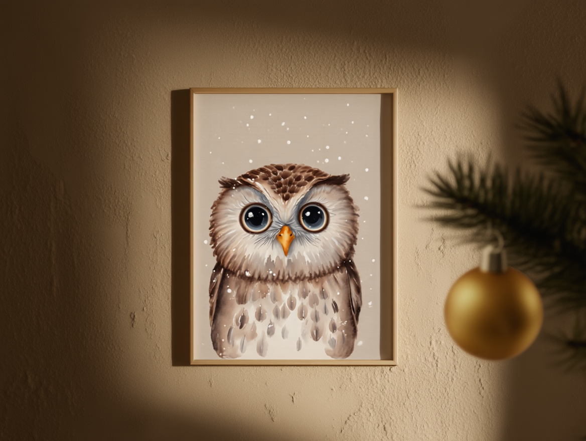 Winter Owl – Art Print