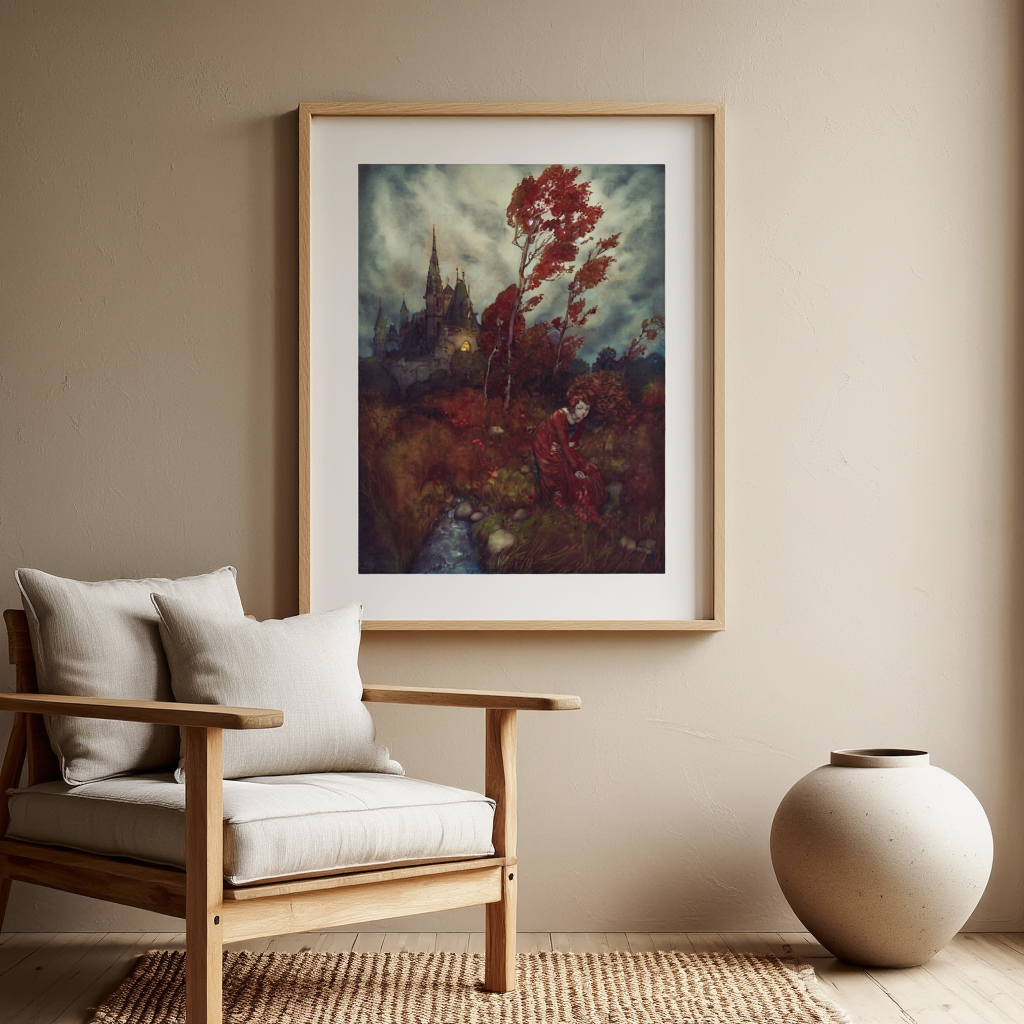 The Wind’s Tale, Plate 2 by Edmund Dulac (1911) – Vintage Fairy Tale Illustration Art Print