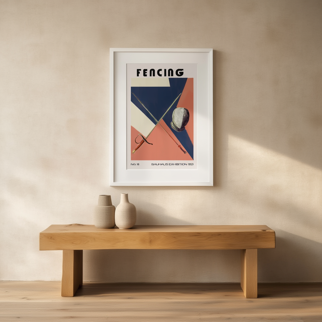 Fencing — Sports Wall Art Print