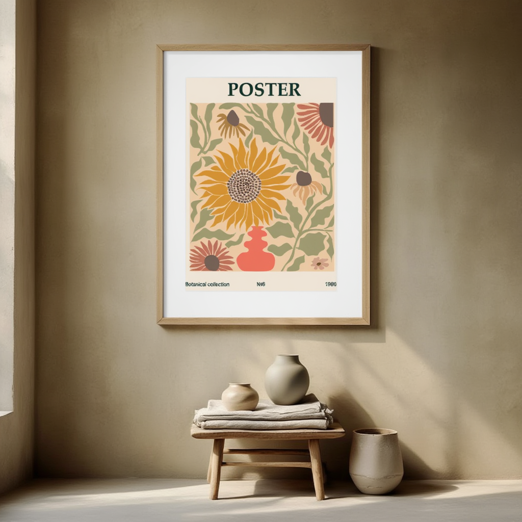 Botanical Collection Exhibition Poster – Vintage Plant Illustration Art Print