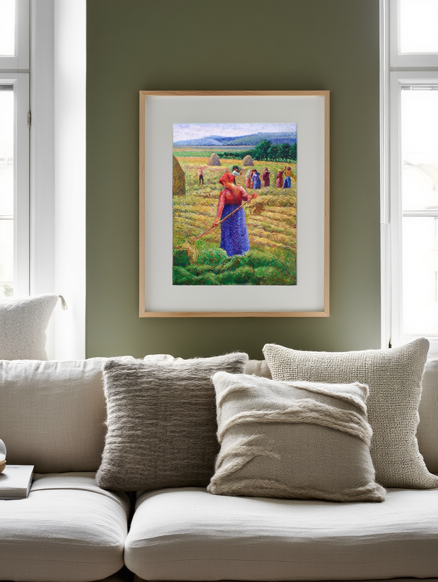 Camille Pissarro - Hay harvest at Eragny-sur-epte