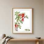 Megata Morikaga - Nandina Bush with Berries