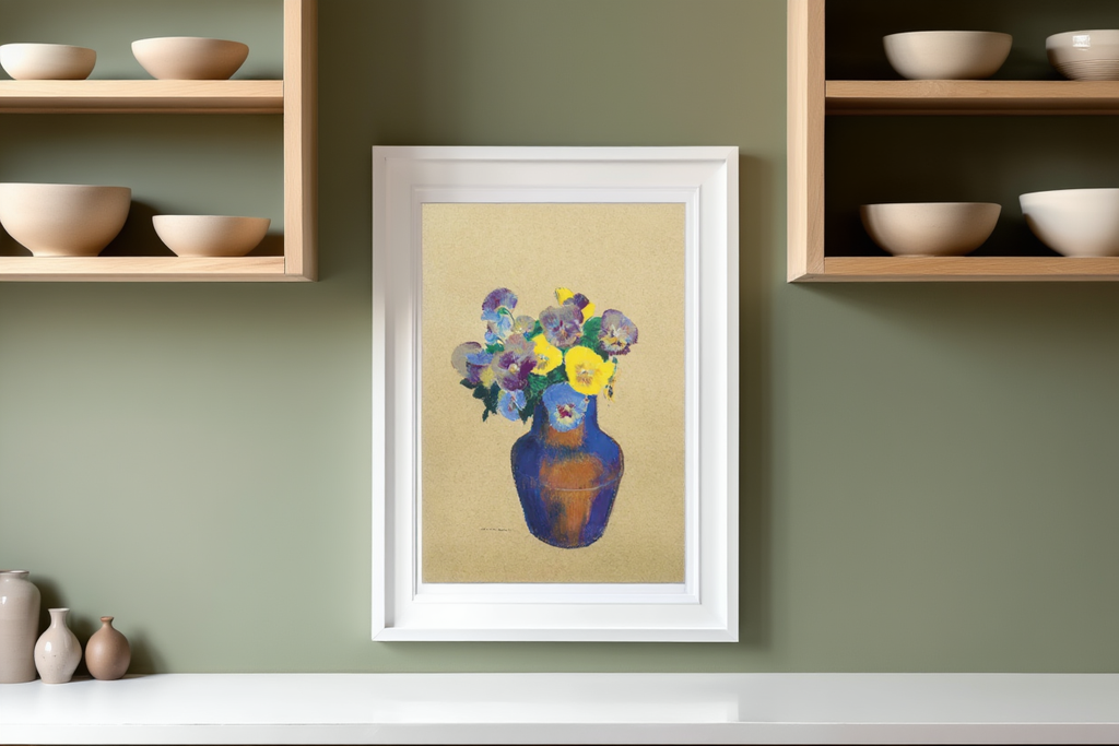 Pensées by Odilon Redon – Symbolist Art Print