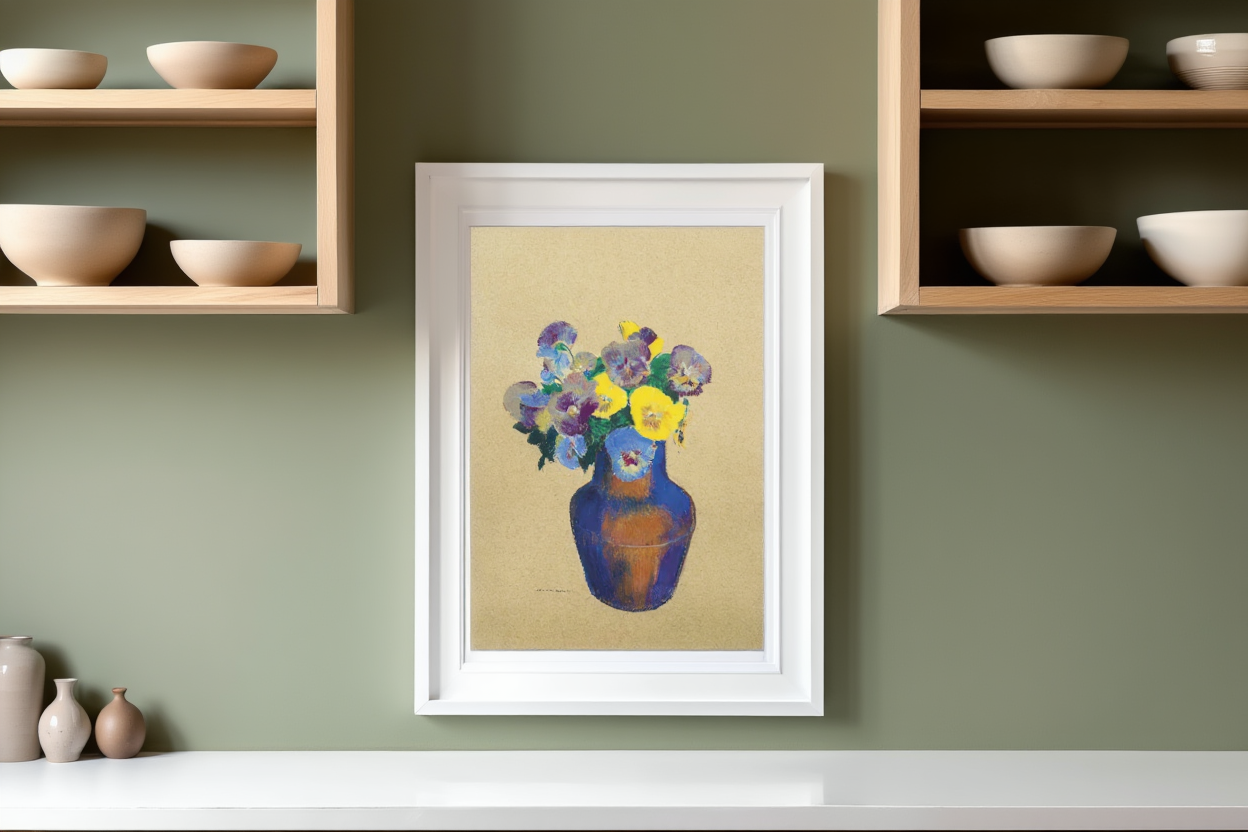 Pensées by Odilon Redon – Symbolist Art Print