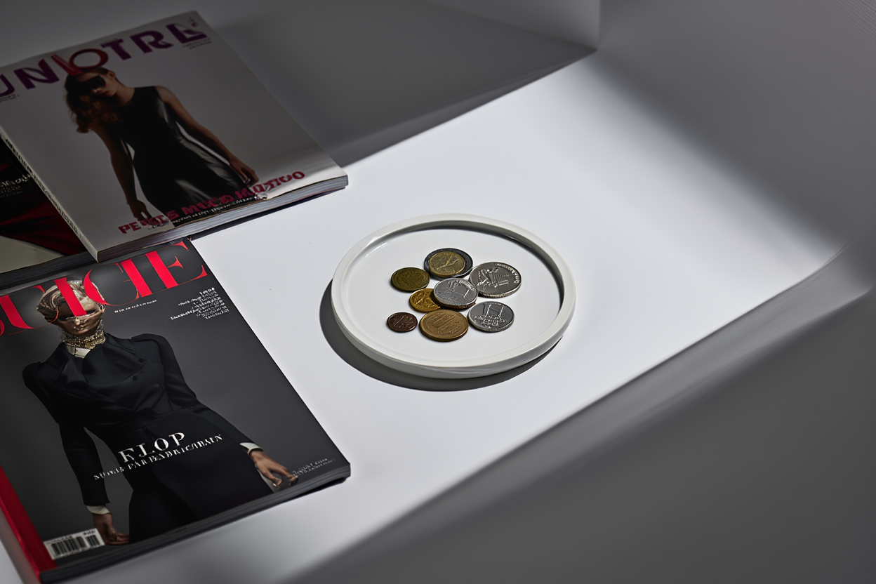 Minimalist Circular Plaster Coaster – White Cream