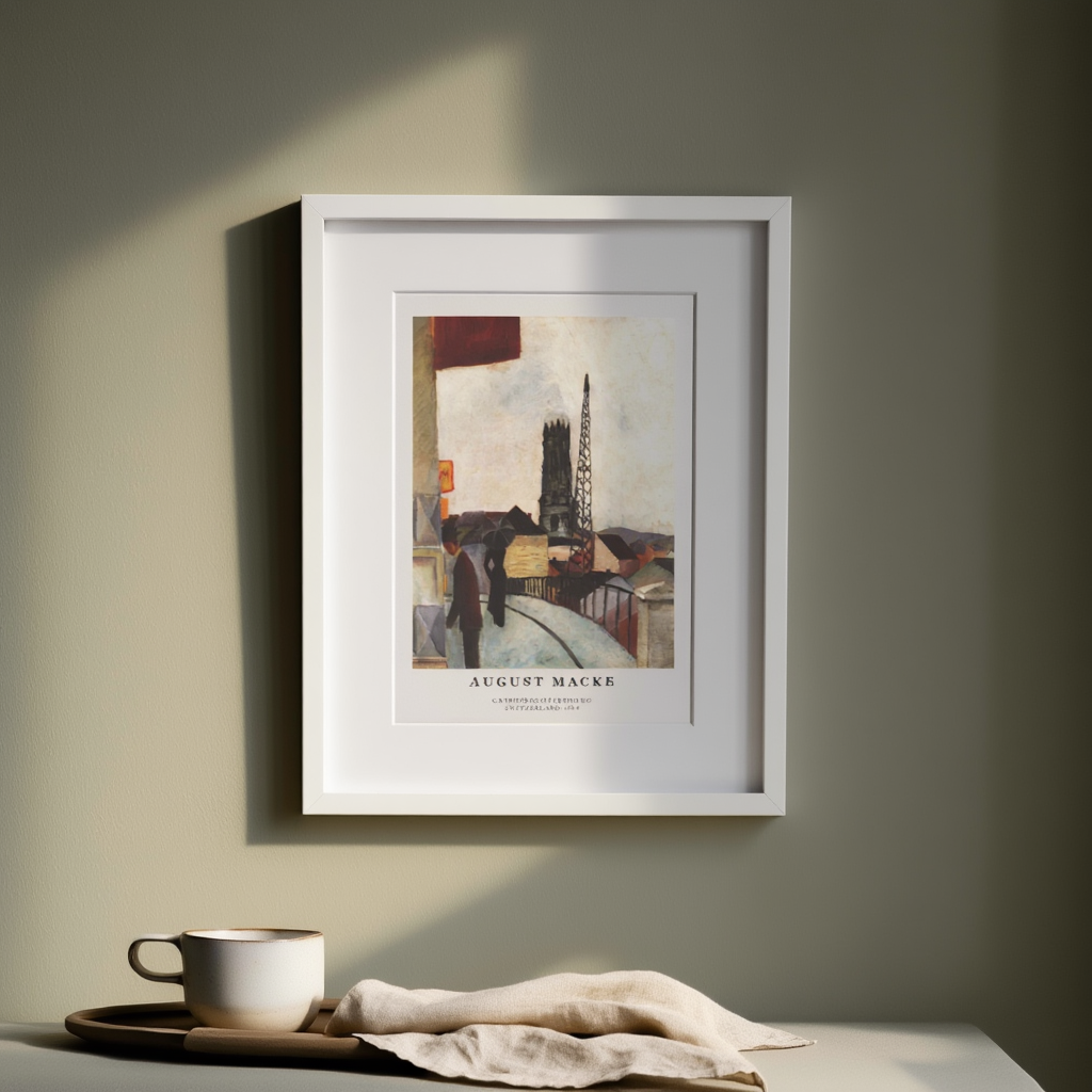 August Macke - Cathedral of Freiburg, Switzerland Poster