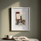 Cathedral of Freiburg, Switzerland by August Macke – Expressionist Art Print