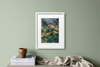 Turning Road at Montgeroult – Paul Cézanne Poster | Post-Impressionist Landscape Art Print