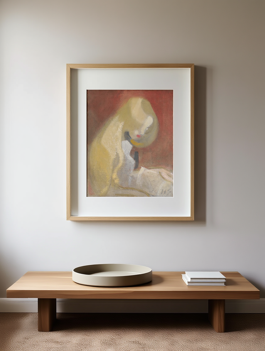 Helene Schjerfbeck – Girl with Blonde Hair - Fine Art Portrait Print