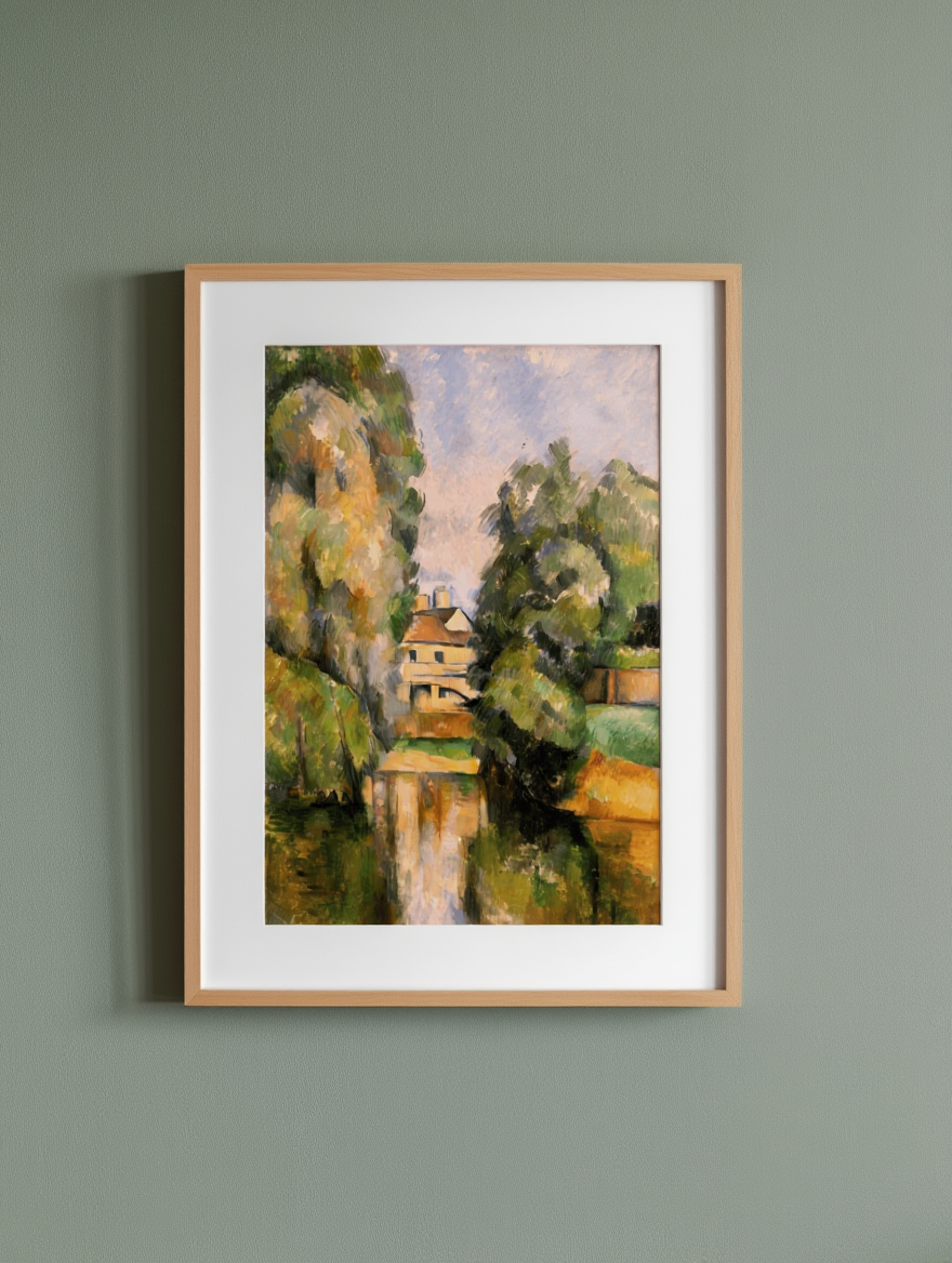 Paul Cézanne - Country House by a River