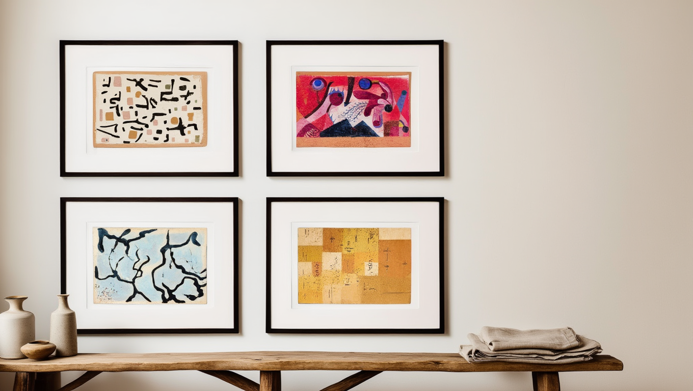 Paul Klee – Geometric Whimsy Quartet