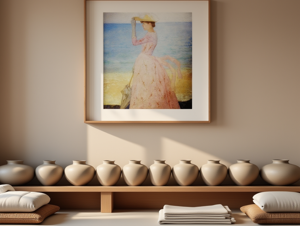 La Femme à l'Ombrelle (1895) by Aristide Maillol – Vintage French Figurative Art Print