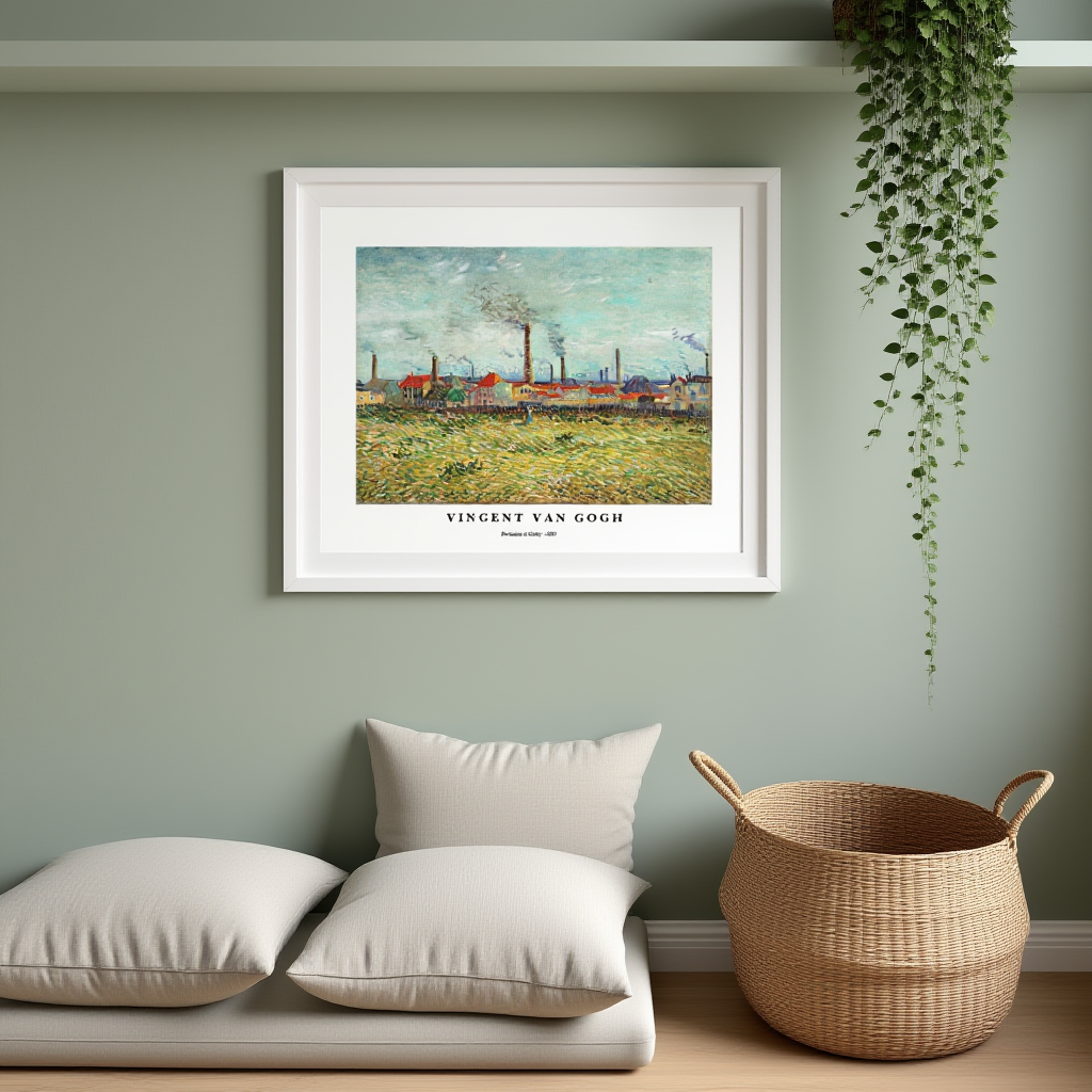 Vincent Van Gogh - Factories at Clichy  Poster