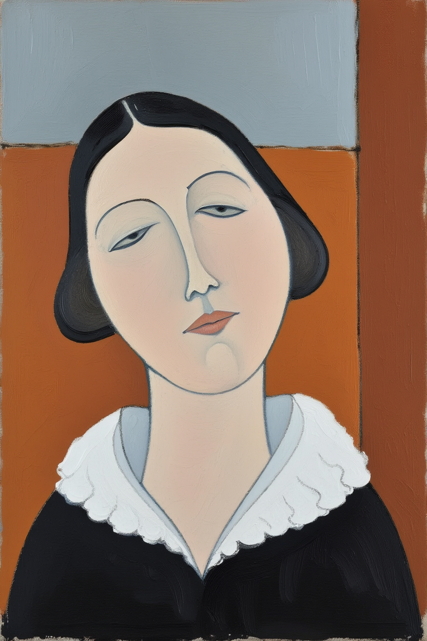 Modigliani Poised Portrait – Artistic Wall Prints